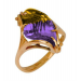 Золотое кольцо с аметрином