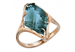 Золотое кольцо с ситаллом