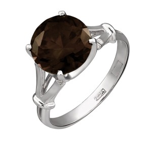 Серебряное кольцо с раух-топазом