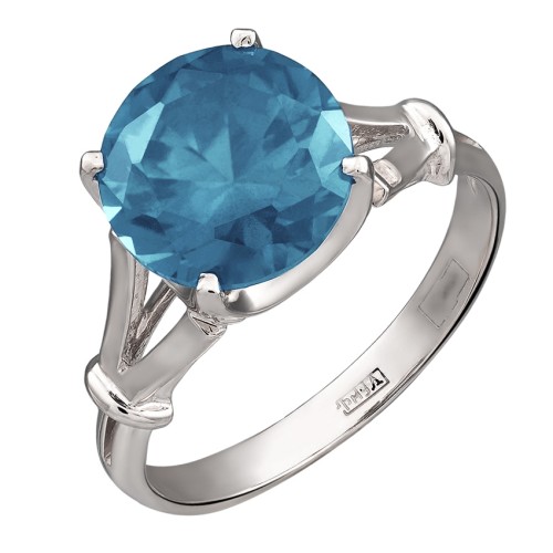 Серебряное кольцо с ситаллом