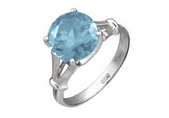 Серебряное кольцо с топазом
