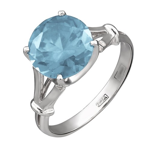 Серебряное кольцо с топазом