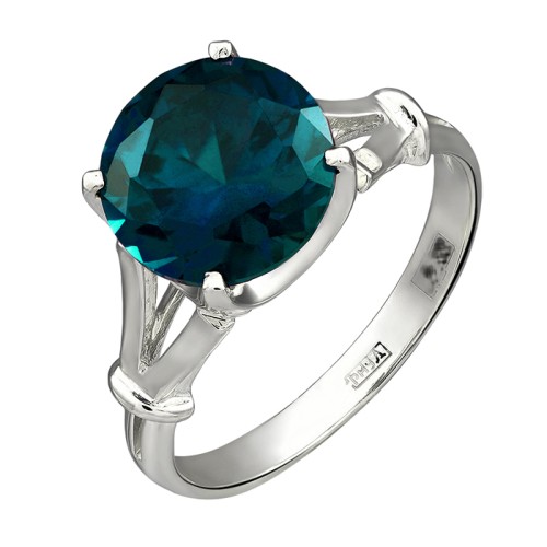 Серебряное кольцо с ситаллом