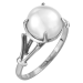 Серебряное кольцо с жемчугом