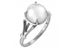 Серебряное кольцо с жемчугом
