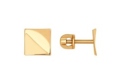 Золотые cерьги пусеты (гвоздики)