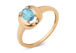 Золотое кольцо с топазом
