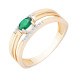 Золотое кольцо с изумрудом