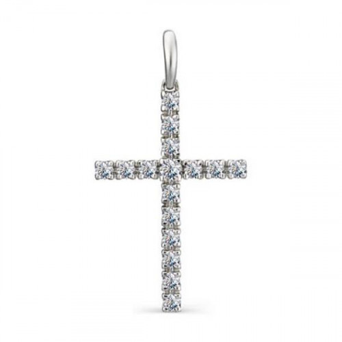 Серебряная подвеска с фианитом