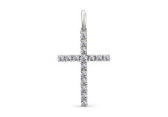 Серебряная подвеска с фианитом