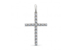 Серебряная подвеска с фианитом