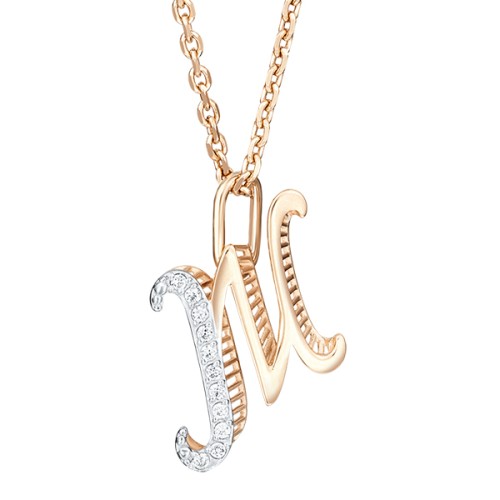 Золотая подвеска с фианитом