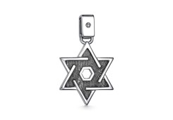 Серебряная подвеска с бриллиантом