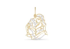 Золотая подвеска с фианитом