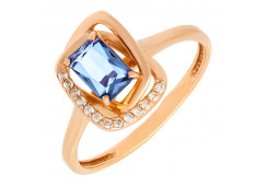 Серебряное кольцо с топазом