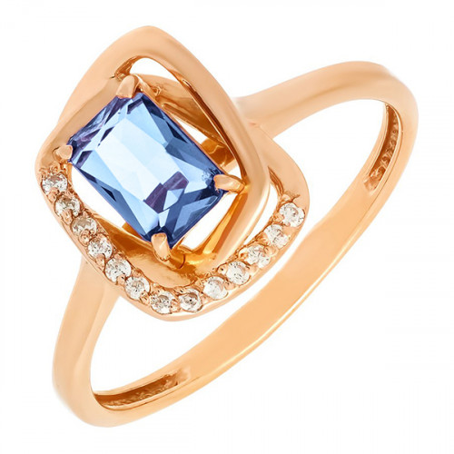 Серебряное кольцо с топазом