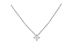 Серебряное колье с фианитом