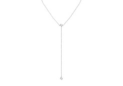 Серебряное колье с фианитом