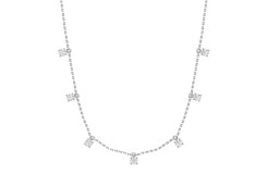 Серебряное колье с фианитом