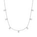 Серебряное колье с фианитом