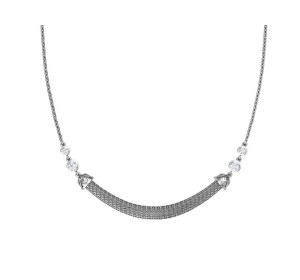 Серебряное колье с фианитом