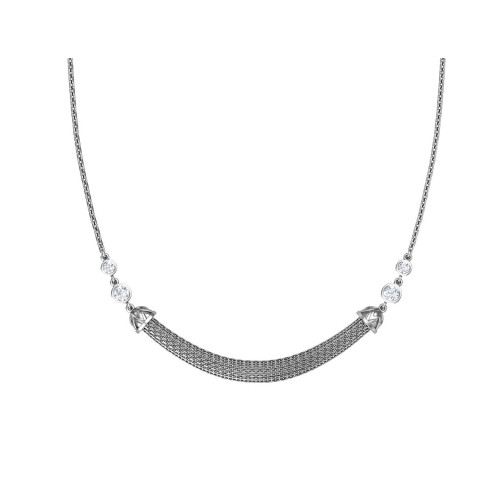 Серебряное колье с фианитом