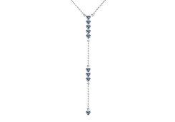 Серебряное колье с фианитом