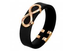 Золотое кольцо с каучуком