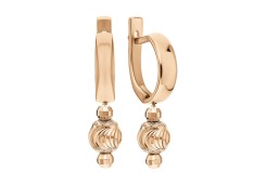 Золотые cерьги висячие