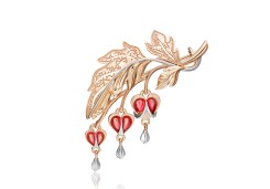 Брошь из золота с эмалью