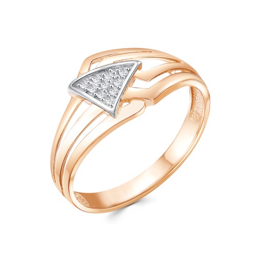 Золотое кольцо с фианитом