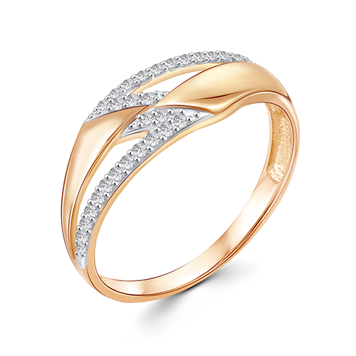 Золотое кольцо с фианитом