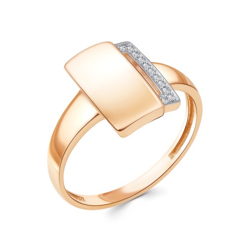 Золотое кольцо с фианитом