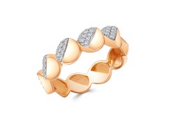 Золотое кольцо с фианитом