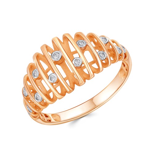 Золотое кольцо с фианитом