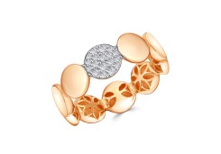 Золотое кольцо с фианитом