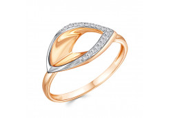 Золотое кольцо с фианитом