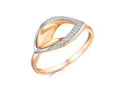 Золотое кольцо с фианитом