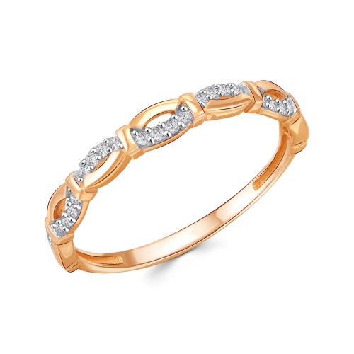 Золотое кольцо с фианитом