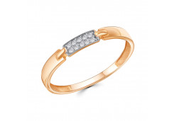 Золотое кольцо с фианитом