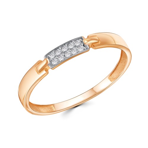 Золотое кольцо с фианитом