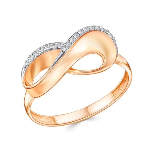 Золотое кольцо с фианитом