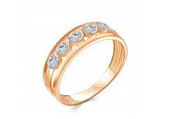 Золотое кольцо с фианитом