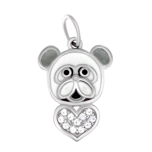 Серебряная подвеска с эмалью