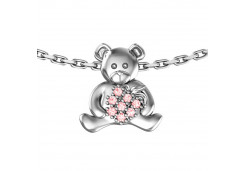 Серебряная подвеска с фианитом