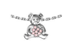 Серебряная подвеска с фианитом