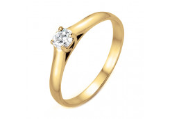 Золотое кольцо с бриллиантом