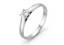 Кольцо из белого золота с бриллиантом