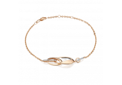 Золотой браслет с топазом