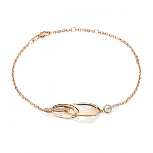 Золотой браслет с топазом